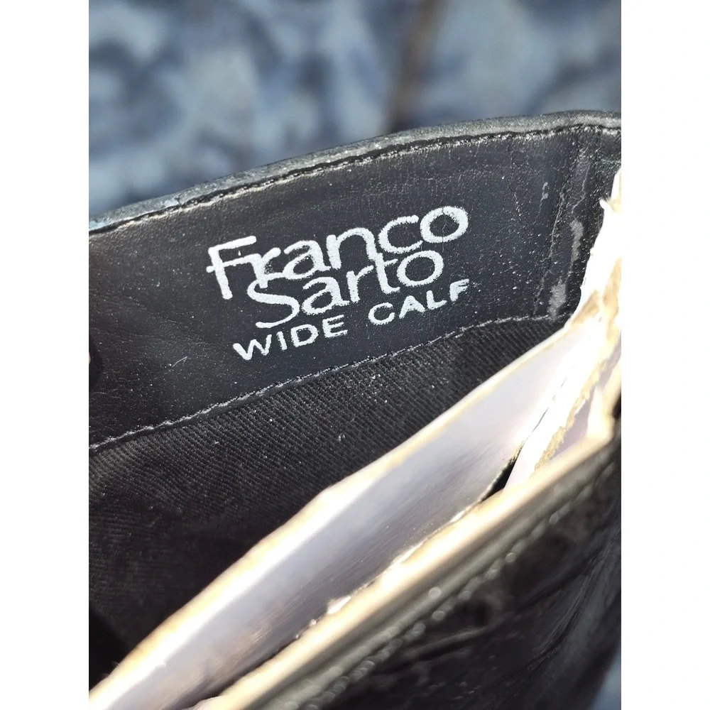 NWT Franco Sarto Becky Knee High Leather Boot Stud‎ detailing size 5.5 wide calf